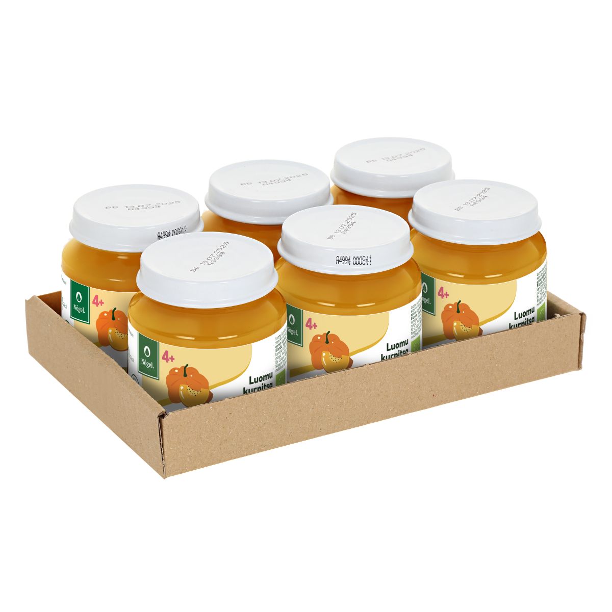 6-PAKKAUS: Rautainen luomu kurpitsa, 120 g x 6