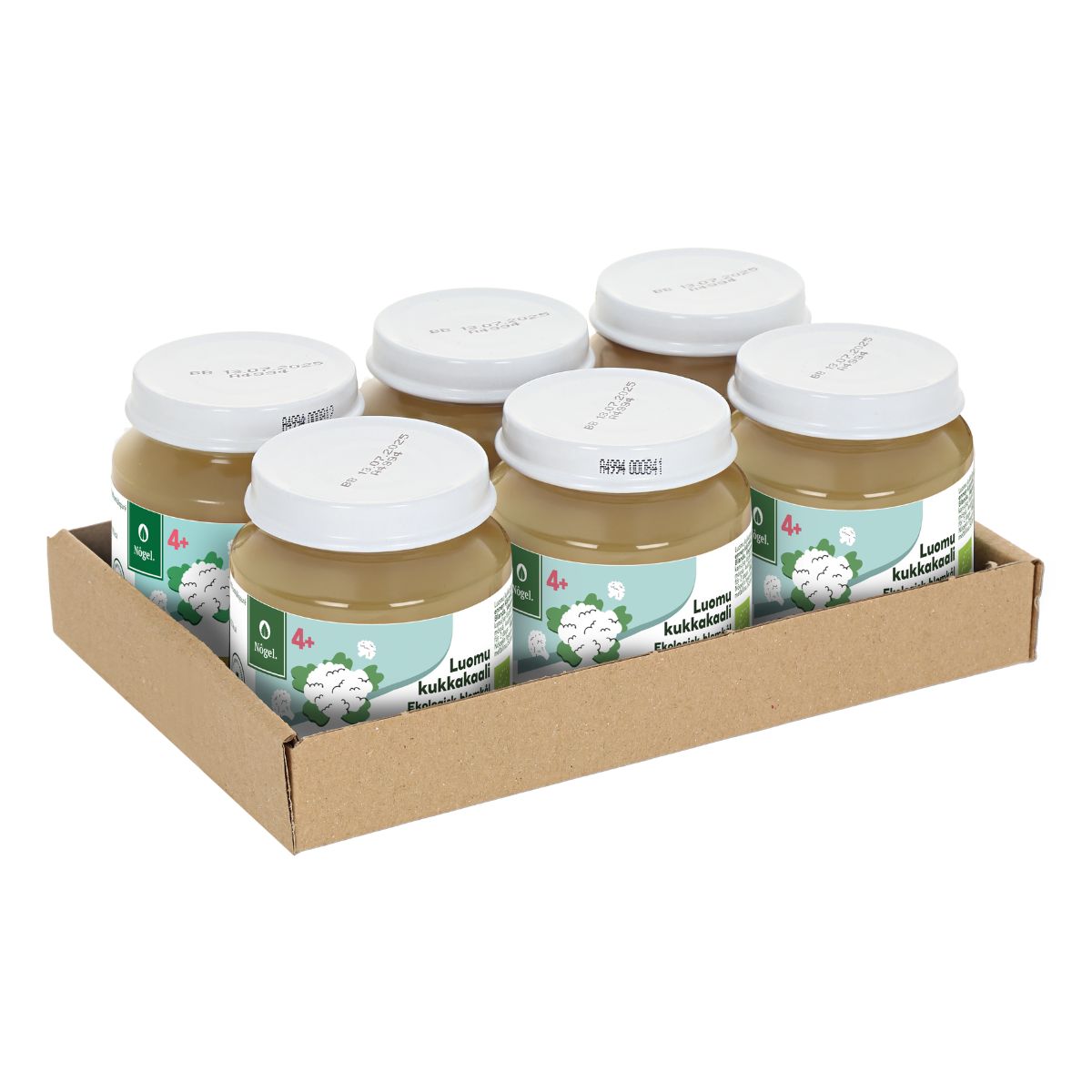 6-PAKKAUS: Rautainen luomu kukkakaali, 120 g x 6