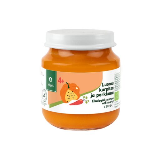 Rautainen luomu kurpitsa ja porkkana, 120 g