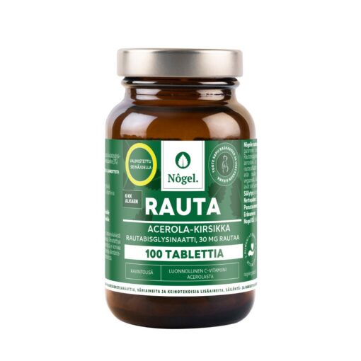 Rauta, Acerola kirsikka, 30 mg, 100 tablettia