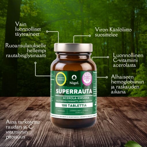 Odottavan äidin pakkaus 2: Superrauta 60 mg ja folaatti, Quatrefolic®, 50 tablettia - Image 4